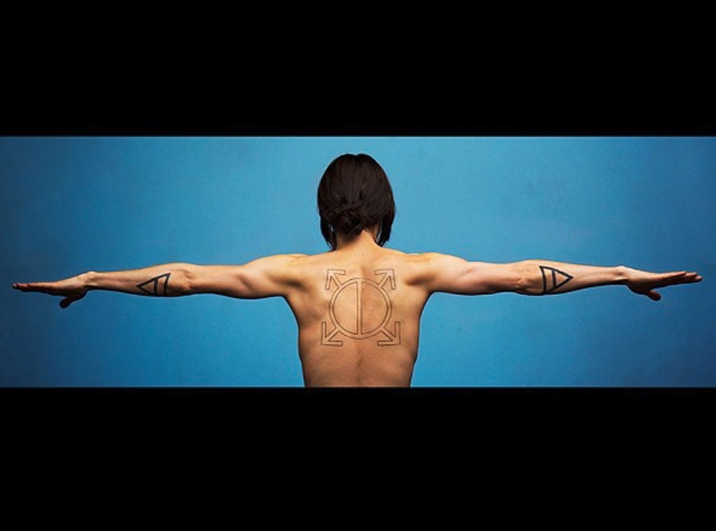 Jared Leto Shows Off Back Tattoo E! Online CA